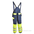 Cotton/Nylon safety overall with reflective tape